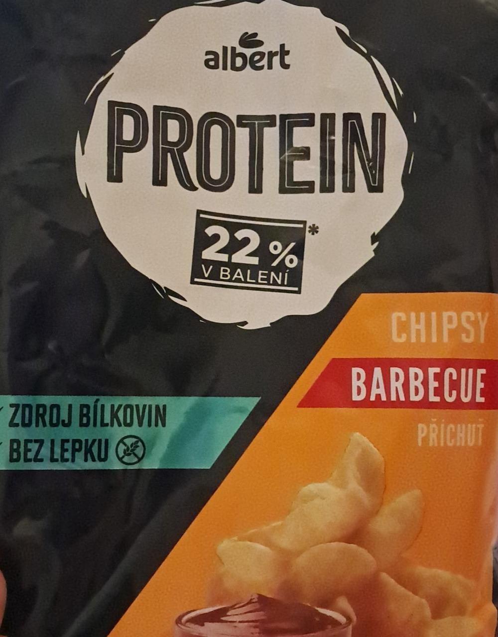 Fotografie - Protein chipsy barbecue příchuť Albert