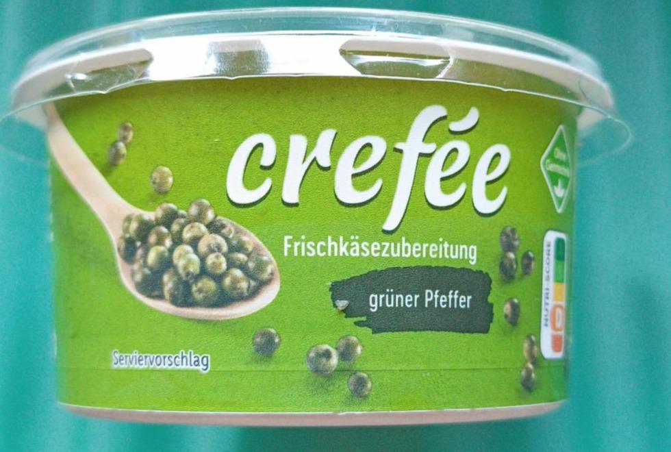 Fotografie - Frischkäsezubereitung grüner pfeffer Crefée