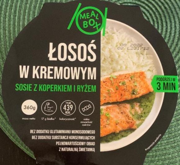 Fotografie - Łosoś w kremowym sosie z koperkiem i ryżem Meal Box