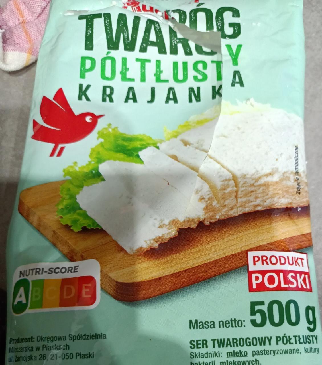 Fotografie - Twaróg póltlusty Krajanka Auchan