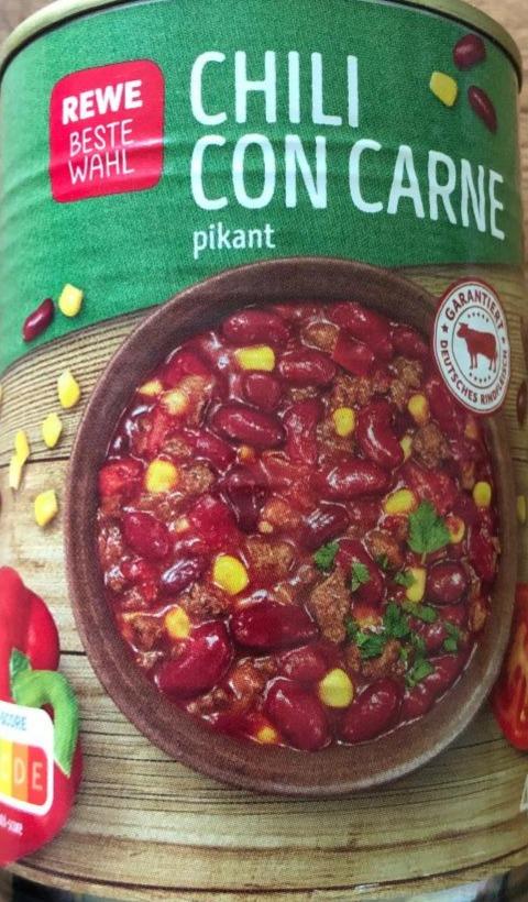 Fotografie - Chili con carne pikant Rewe beste wahl