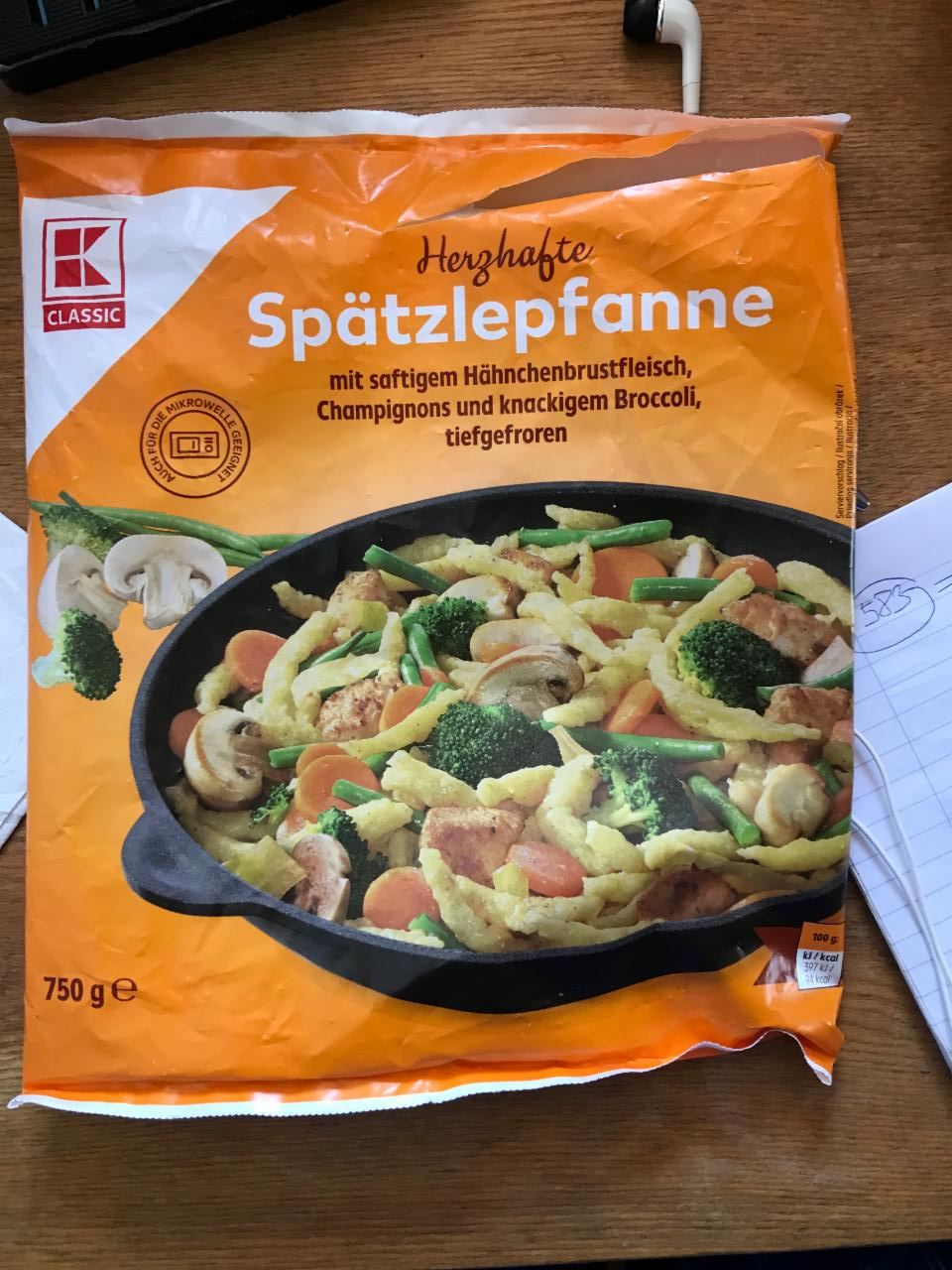 Fotografie - Spätzlepfanne mit Hahnchenbrust