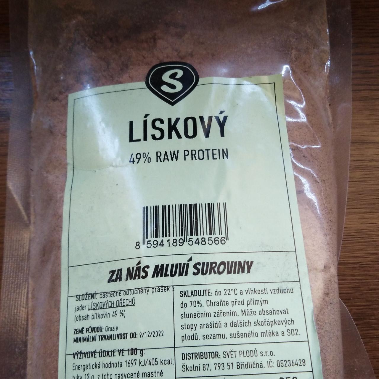 Fotografie - Lískový 49% raw protein Svět plodů