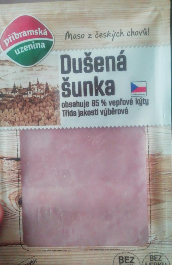 Fotografie - Dušená šunka 85% Příbramská uzenina