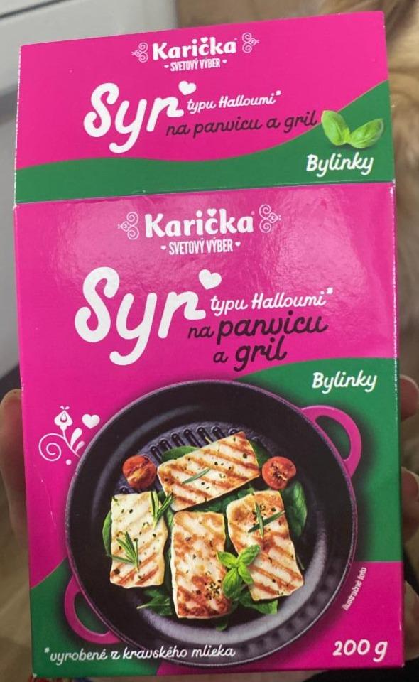 Fotografie - Syr typu Halloumi na panvicu a gril Bylinky Karička