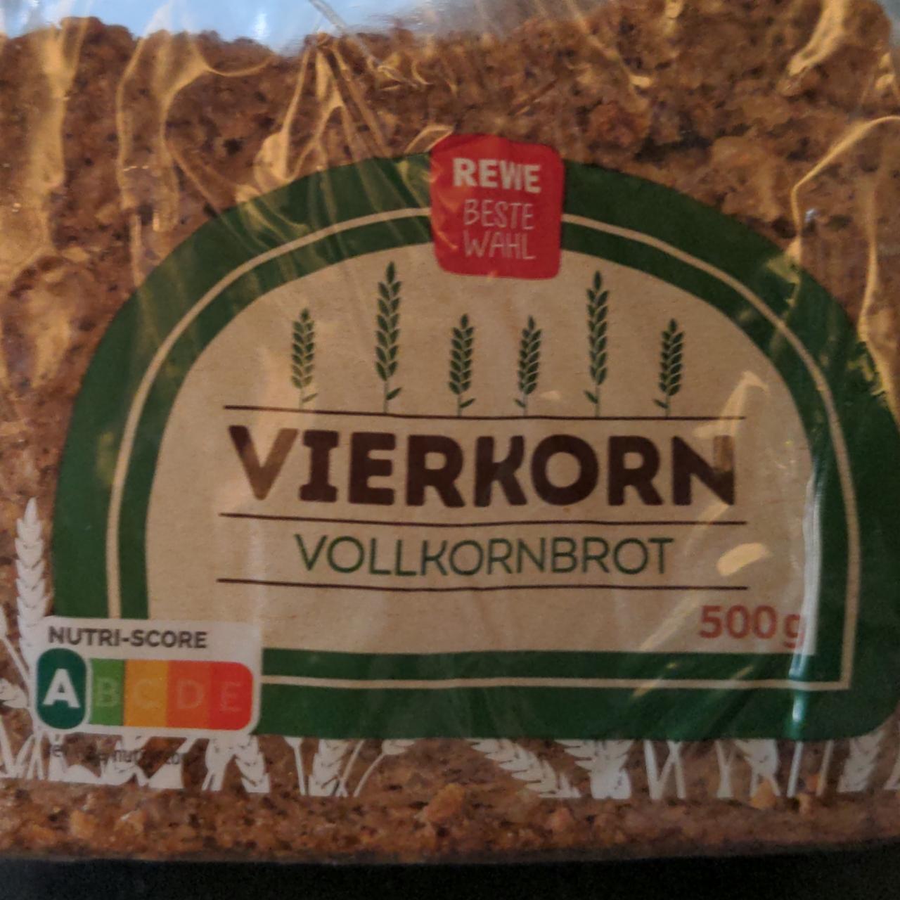 Fotografie - Vierkorn vollkornbrot Rewe beste wahl