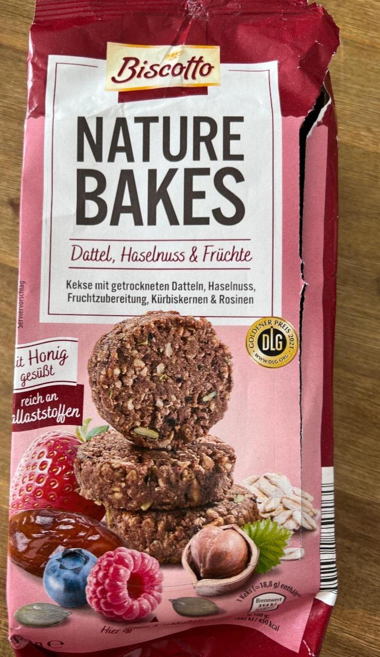 Fotografie - Nature Bakes Dattel, Haselnuss & Früchte Biscotto