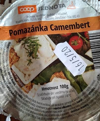 Fotografie - Pomazánka Camembert Coop