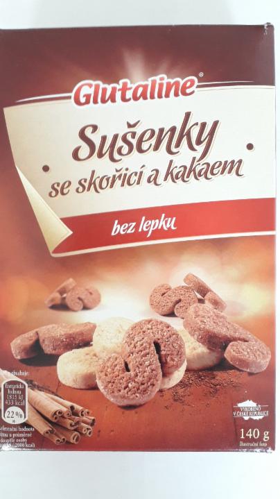 Fotografie - Glutaline sušenky se skořicí a kakaem bez lepku