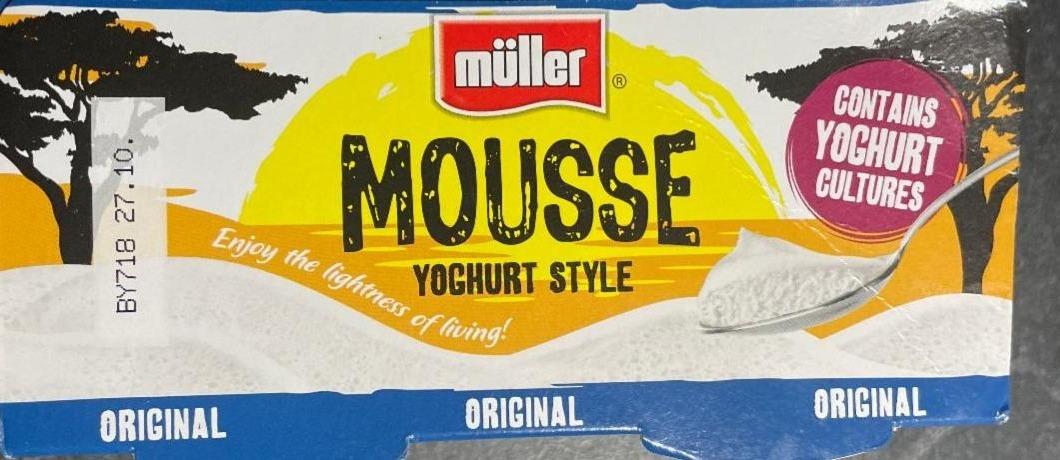 Fotografie - Mousse yoghurt style original Müller