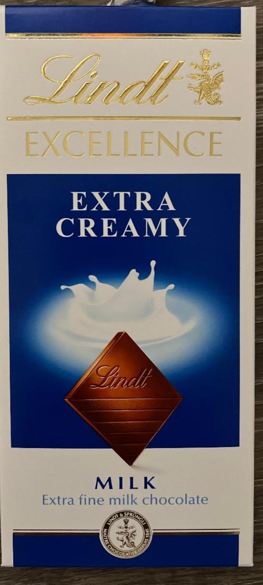 Fotografie - Extra Creamy Milk Chocolate Lindt Excellence