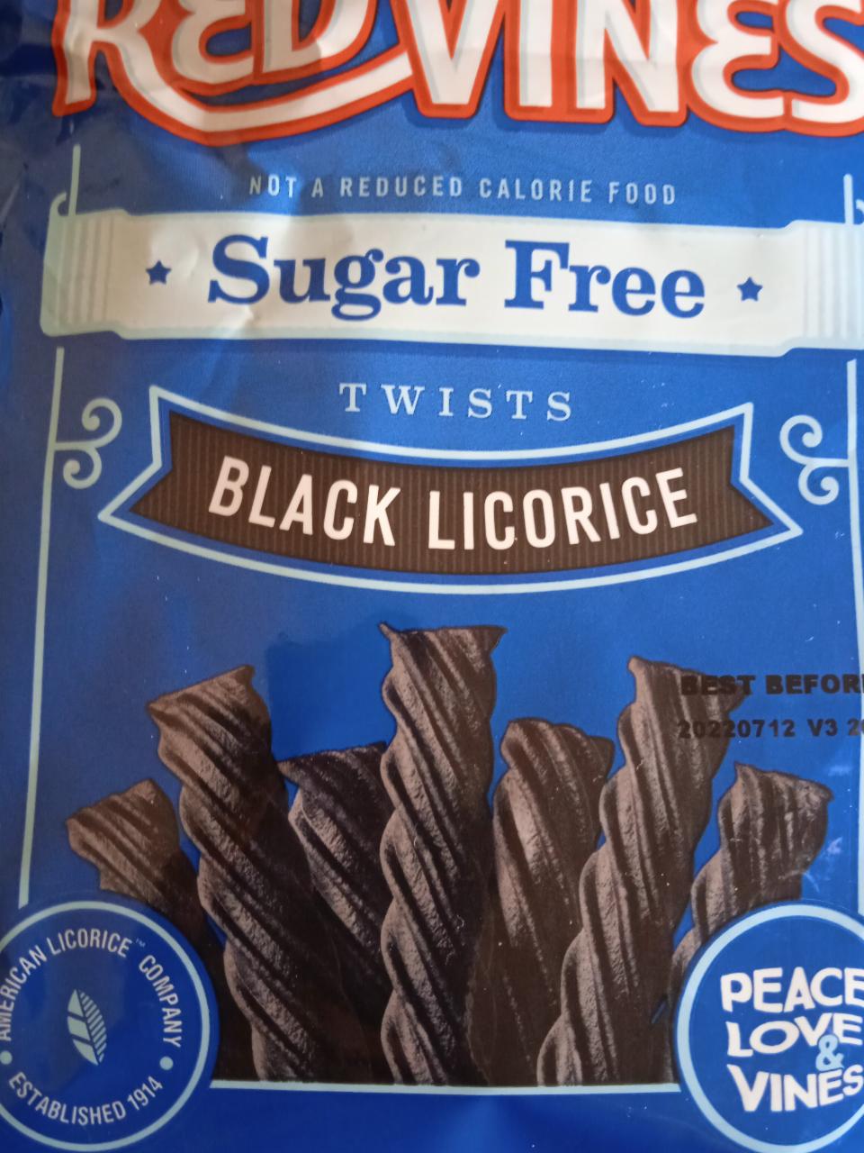 Fotografie - Sugar Free Black Licorice Twists Red Vines