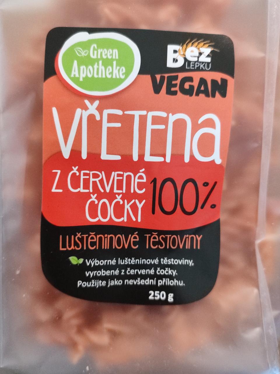 Fotografie - Vřetena z červené čočky Green Apotheke