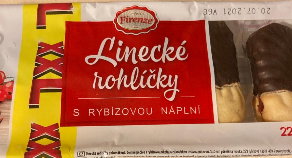 Fotografie - Linecké rohlíčky s rybízovou náplní Confiserie Firenze