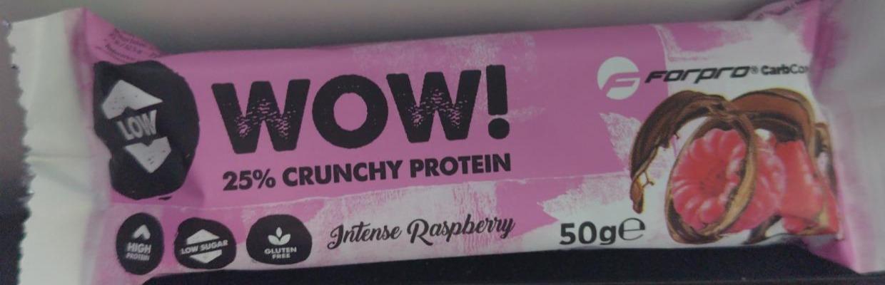 Fotografie - WOW! 25% crunchy protein intense raspberry Forpro