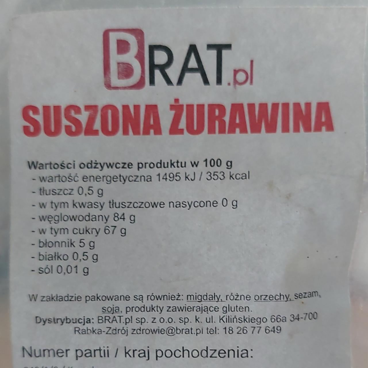 Fotografie - Suszona żurawina Brat.pl