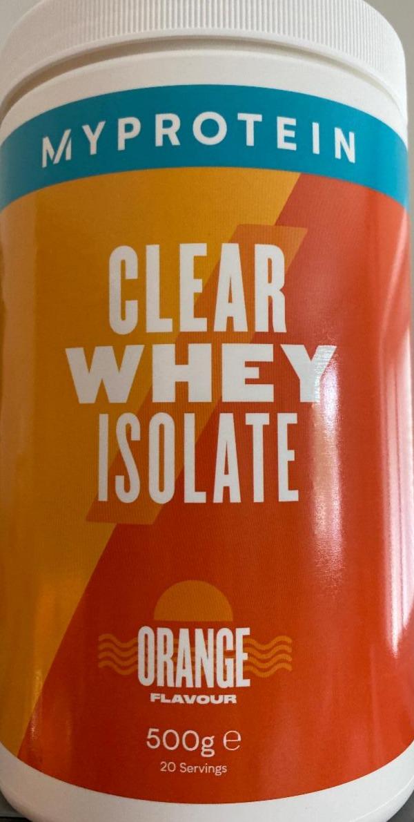 Fotografie - Clear whey isolate - orange Myprotein