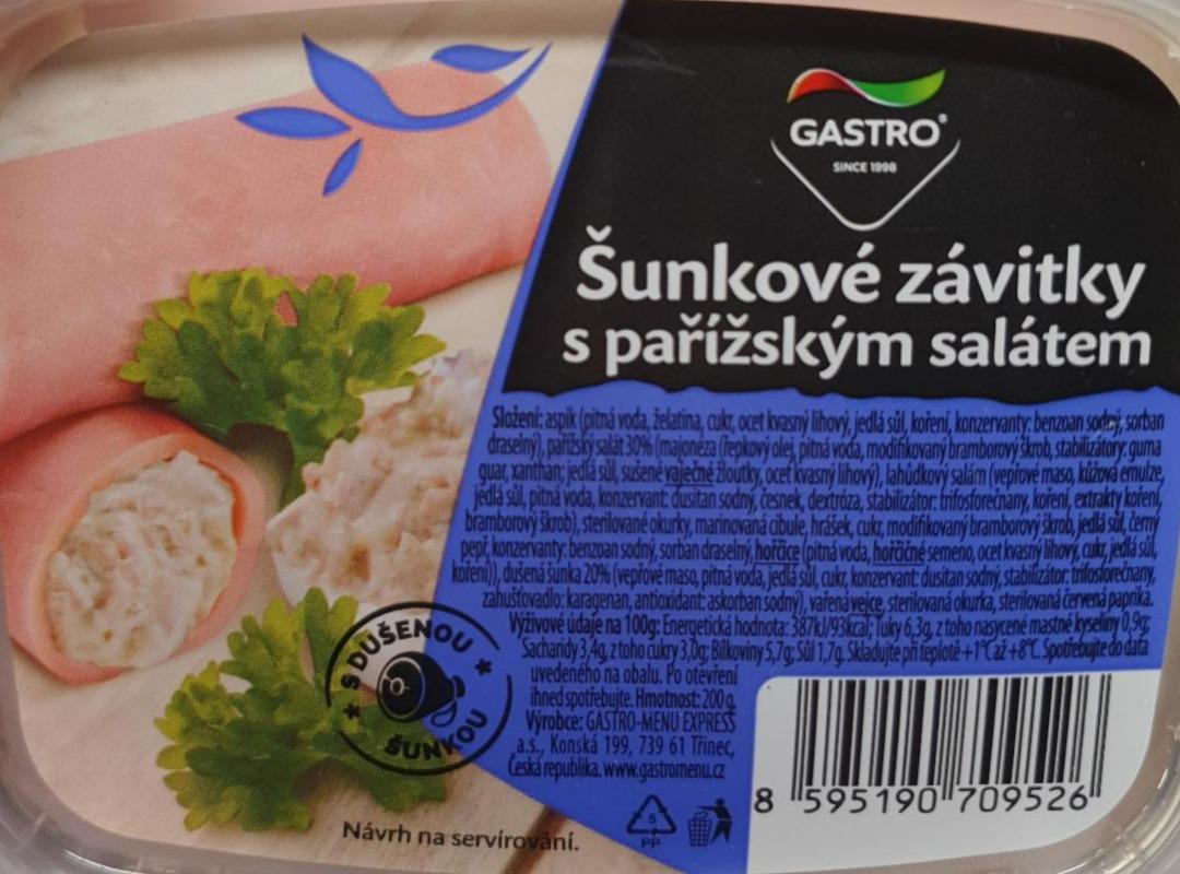 Fotografie - Šunkové závitky s pařížským salátem Gastro