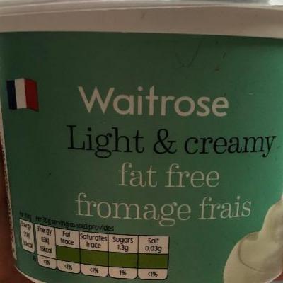 Fotografie - waitrose fat free fromage frais