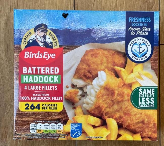 Fotografie - Battered Haddock Fillets BirdsEye