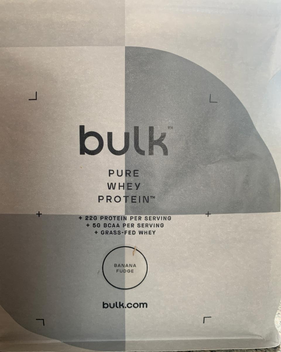 Fotografie - Pure Whey Protein Banana Fudge Bulk Powders