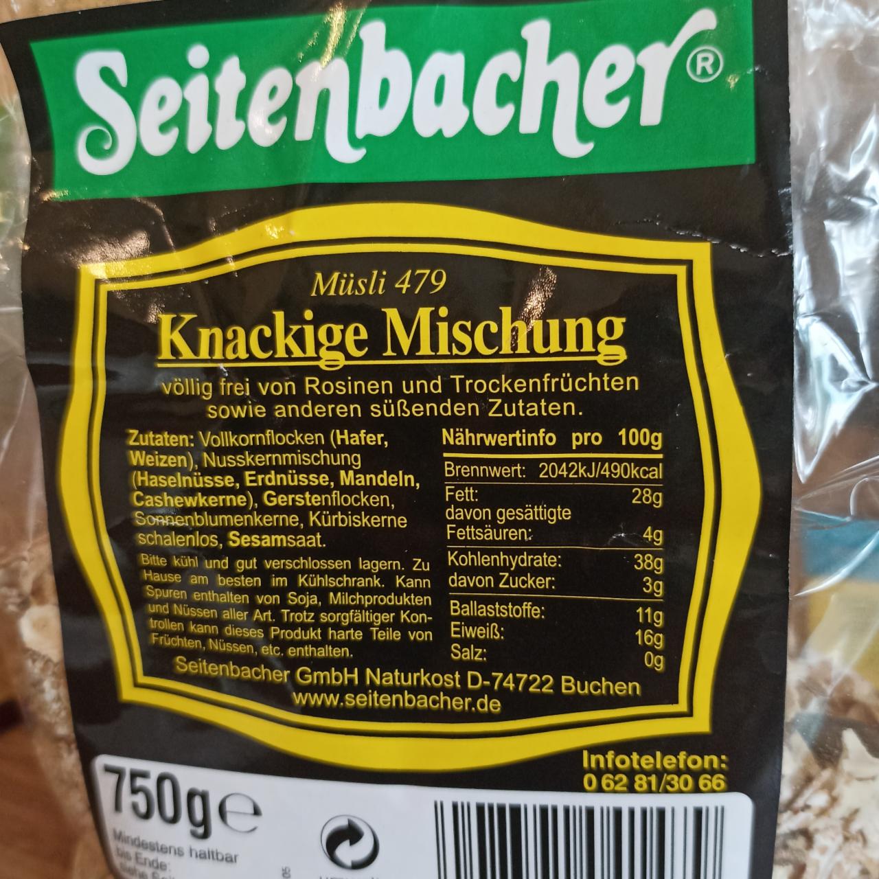 Fotografie - Müsli 479 Knackige Mischung - Seitenbacher