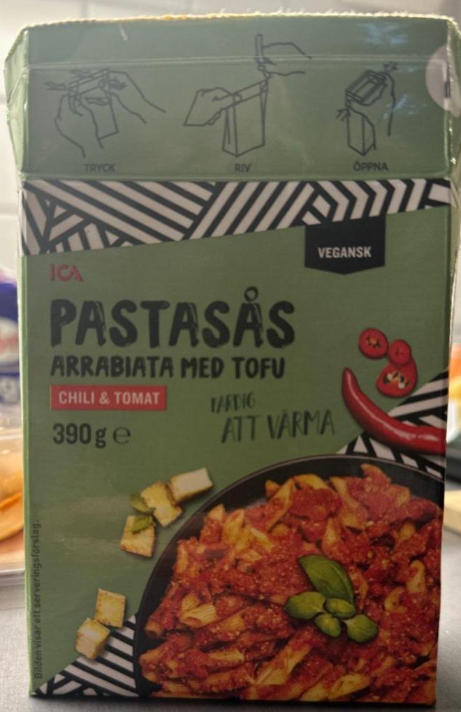 Fotografie - Pastasås Arrabiata med tofu Chili & Tomat Vegansk