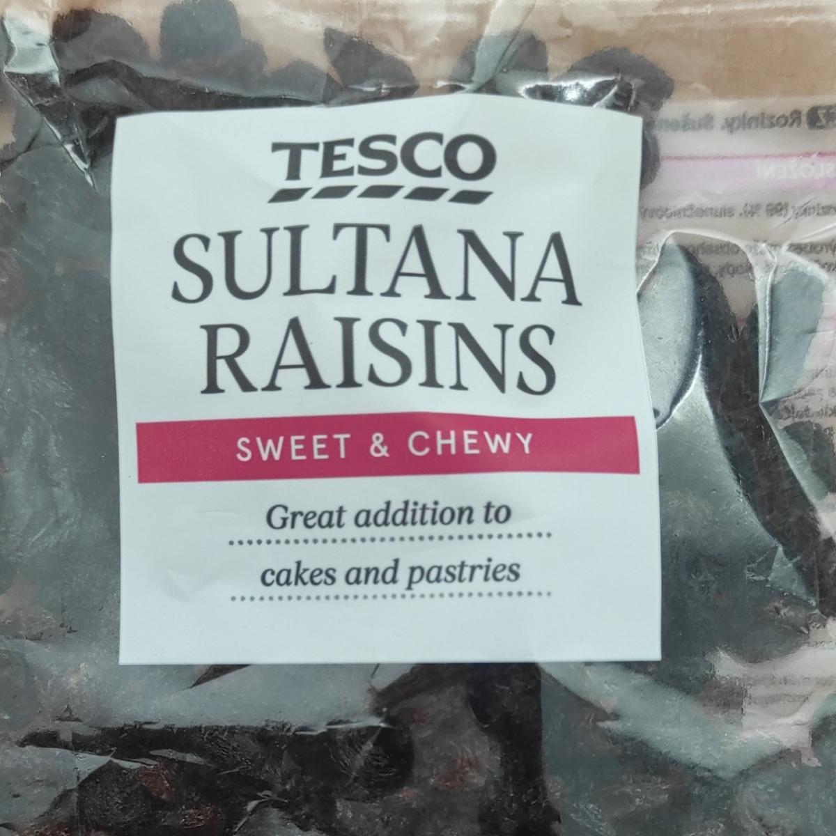 Fotografie - Sultana raisins sweet & chewy Tesco