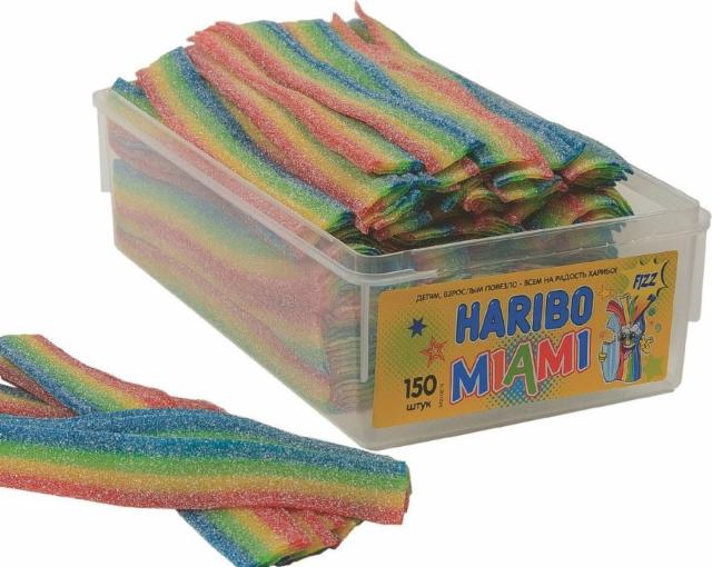 Fotografie - Kyselé pásky Miami Haribo