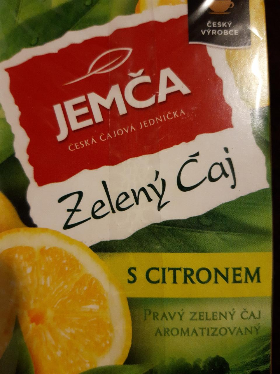 Fotografie - Zelený čaj s citronem Jemča