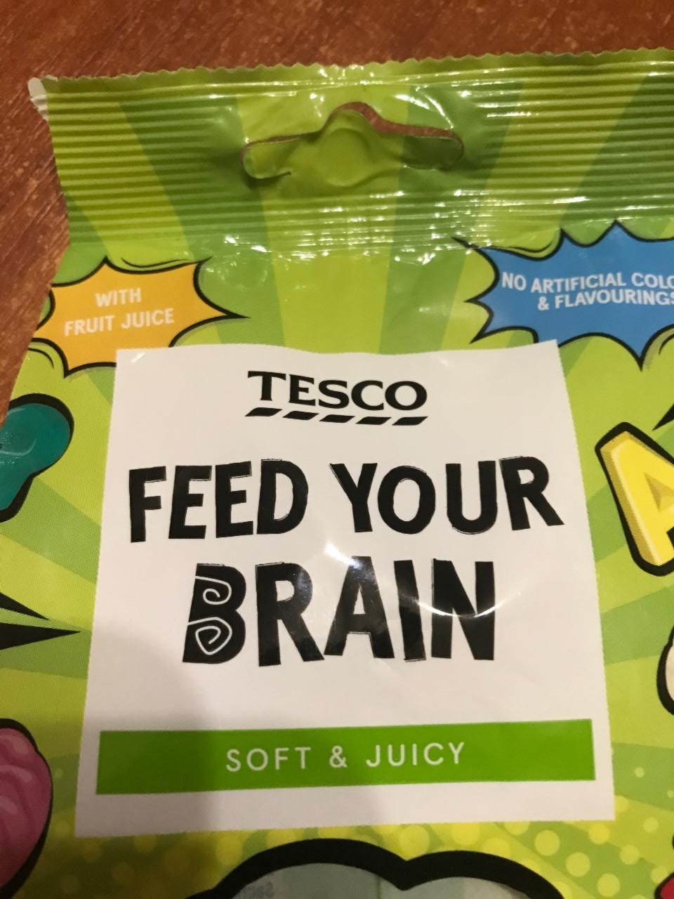 Fotografie - Feed your brain soft & juicy Tesco