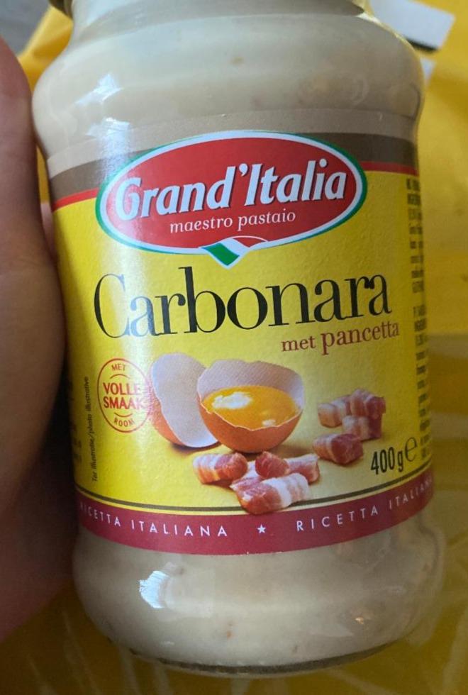 Fotografie - Carbonara met pancetta Grand'Italia