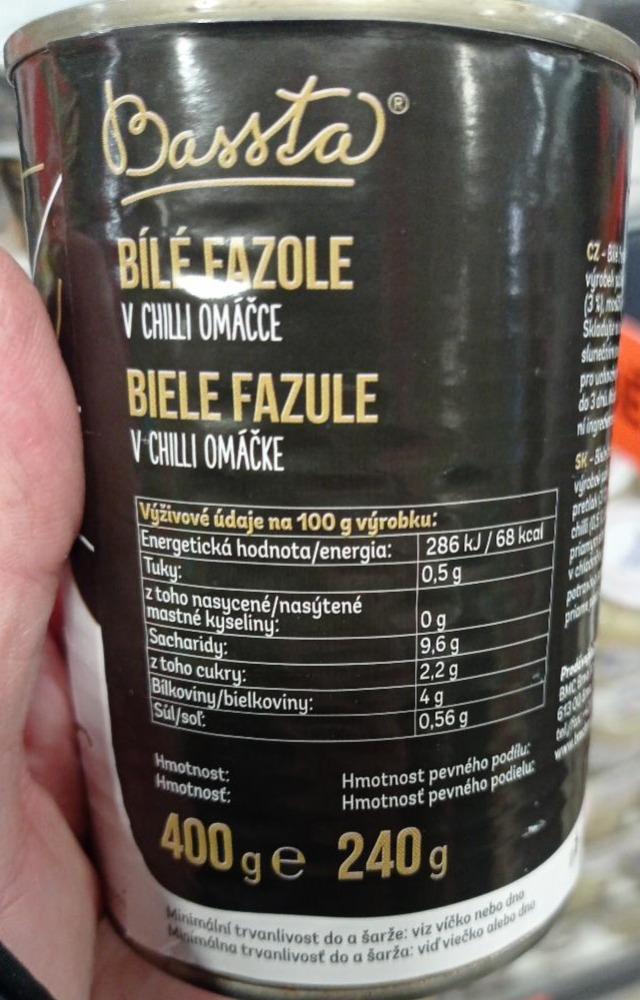 Fotografie - Bílé fazole v chilli omáčce Bassta