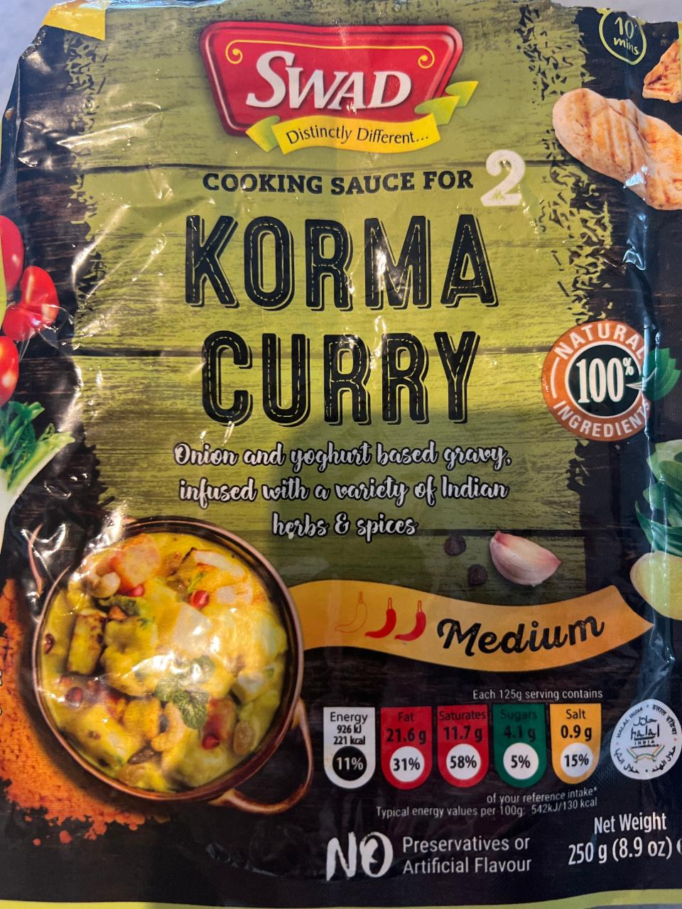 Fotografie - Indická omáčka Korma Curry Swad