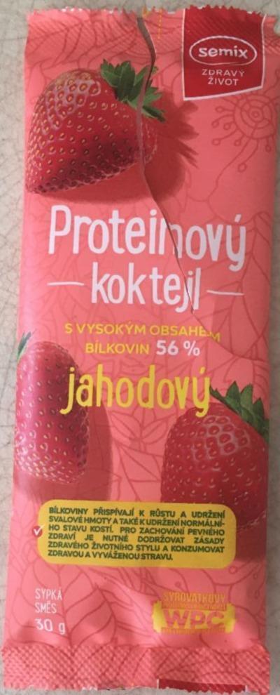 Fotografie - Proteinový koktejl jahodový Semix