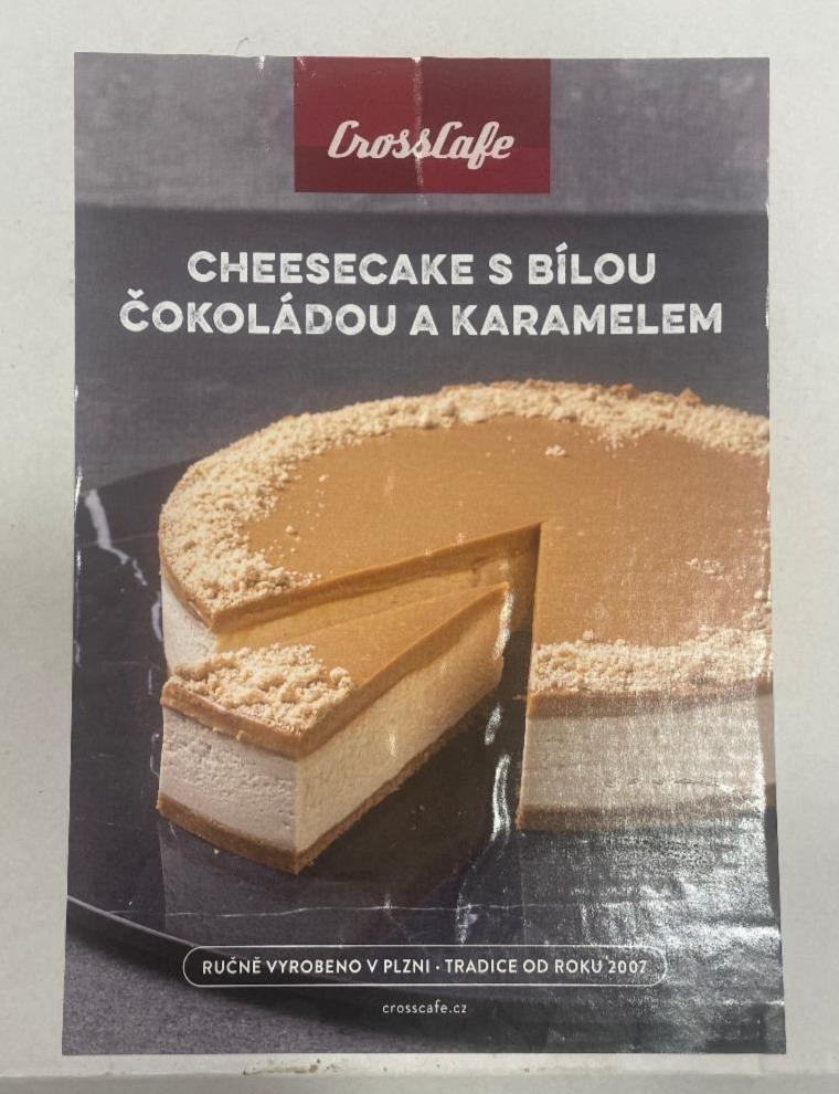 Fotografie - Cheesecake s bílou čokoládou a karamelem CrossCafe