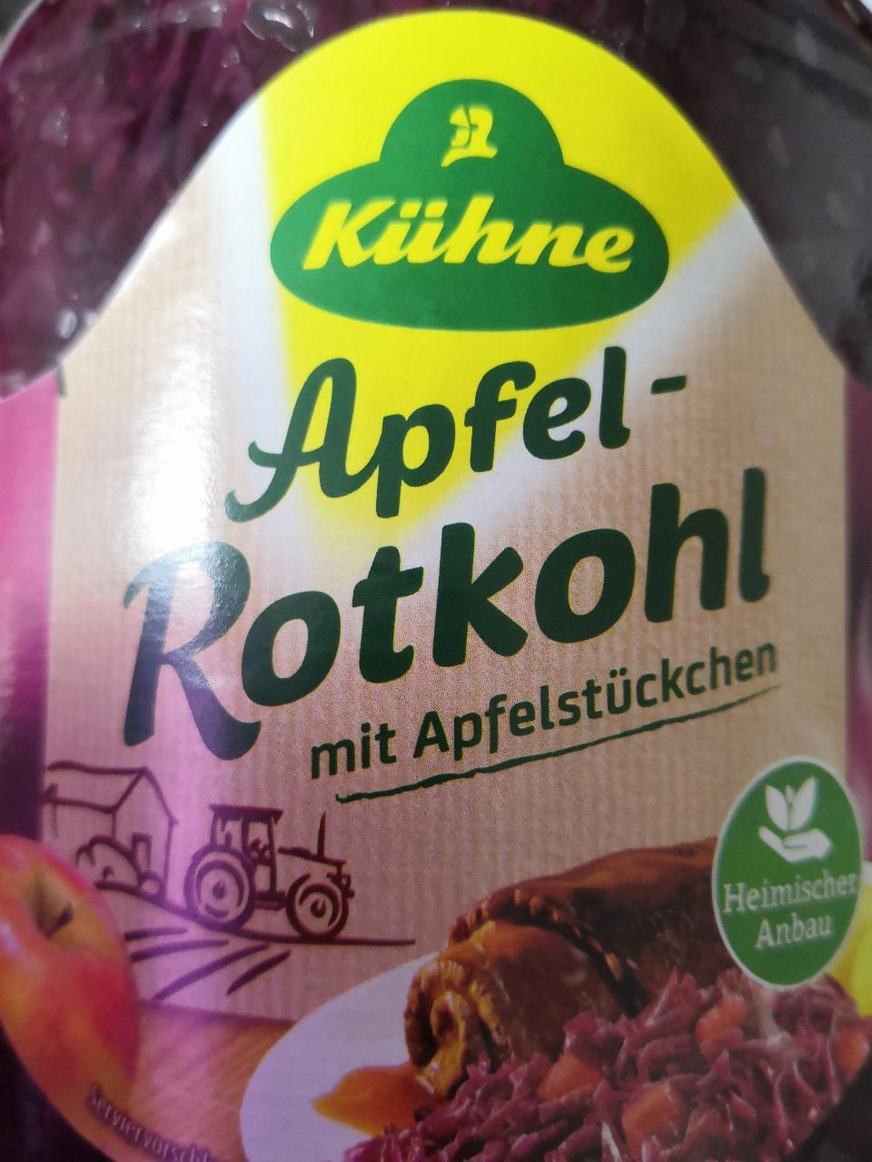 Fotografie - ApfelRotkohl mit Apfelstücken Kühne