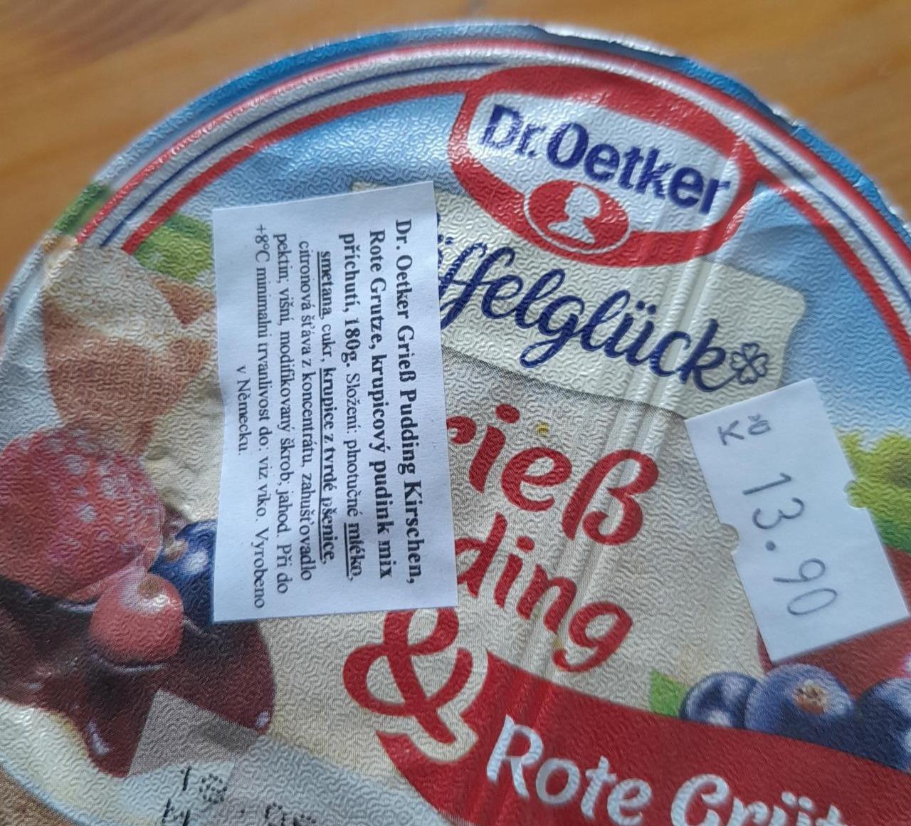 Fotografie - Grieß Pudding Löffelglück & Roter Grütze Dr. Oetker