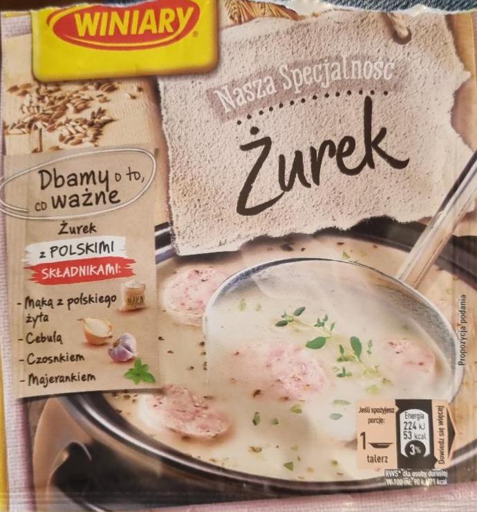 Fotografie - žurek polévka Winiary