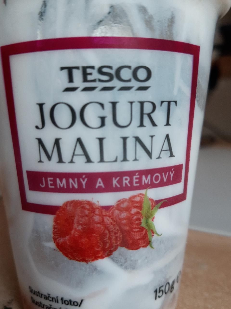 Fotografie - jogurt malina jemný a krémový Tesco