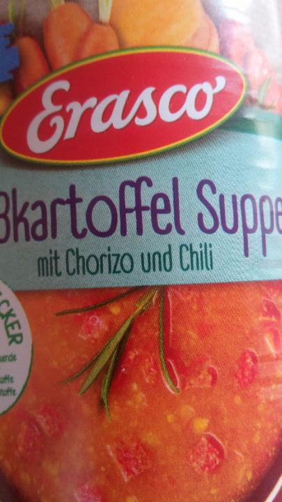 Fotografie - Süßkartoffel suppe mit chorizo und chilli Erasco