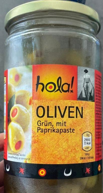 Fotografie - Oliven grün mit Paprikapaste Hola!