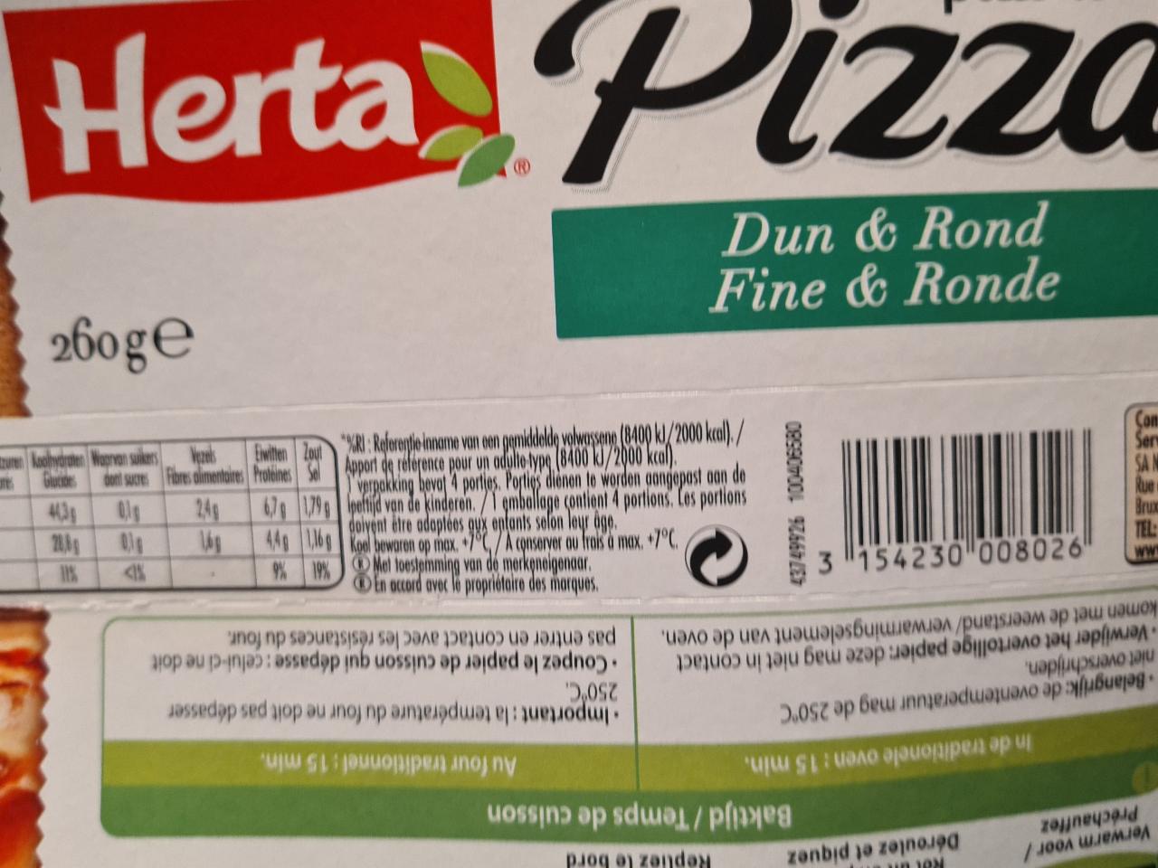 Fotografie - Pizza deeg Herta pizza dough