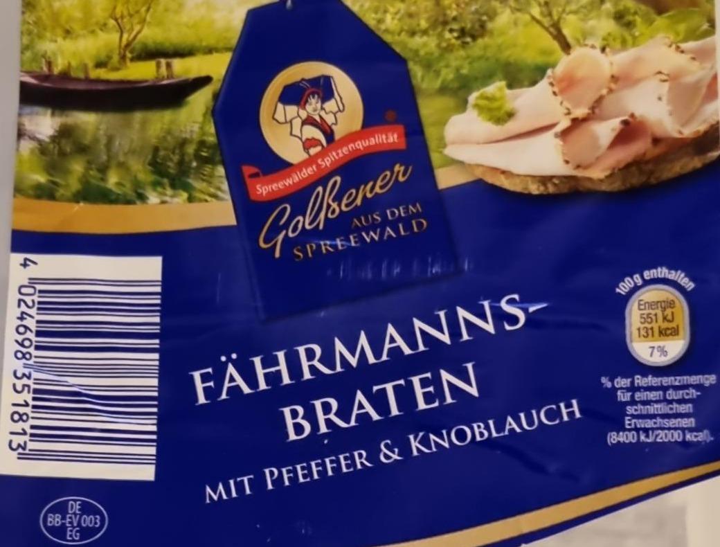 Fotografie - Fährmanns-Braten mit Pfeffer & Knoblauch Golßener