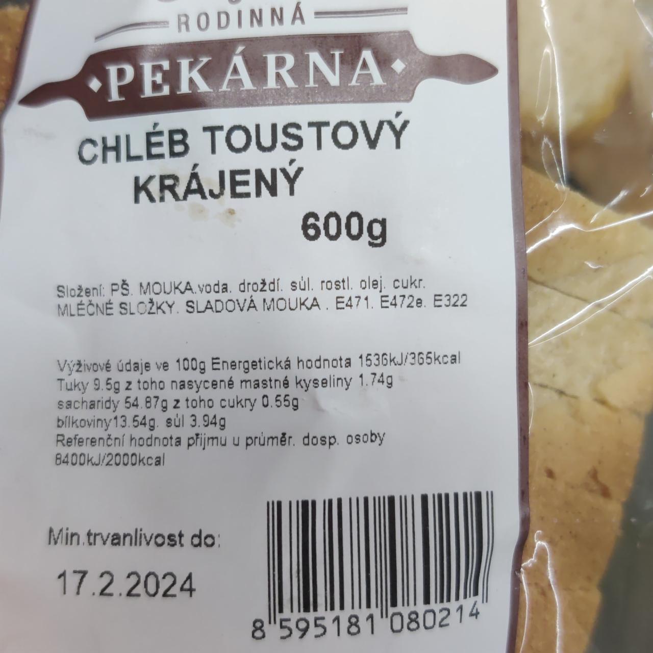 Fotografie - Chléb toustový Pekárna Kejval