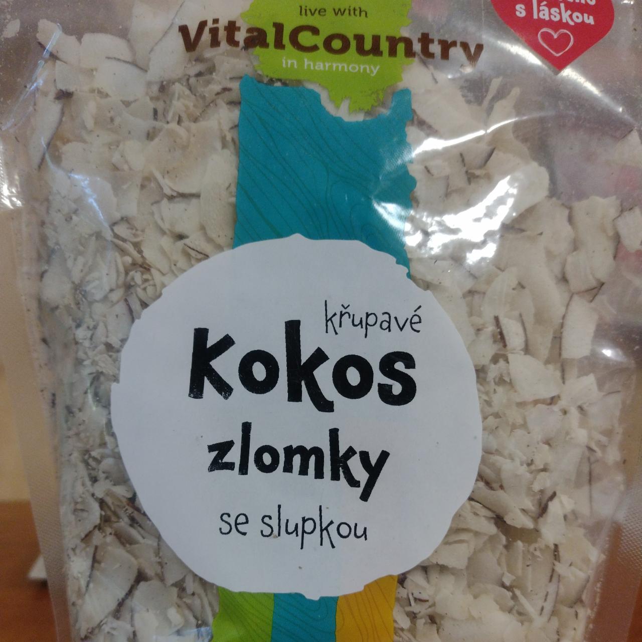 Fotografie - křupavé kokos zlomky se slupkou VitalCountry