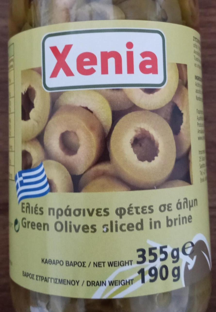 Fotografie - Green Olives sliced in brine Xenia