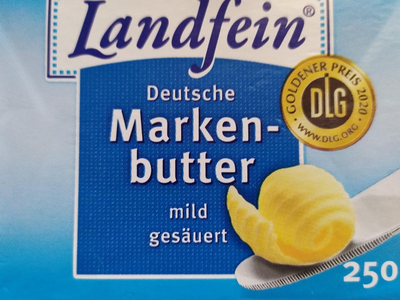 Fotografie - Deutsche Markenbutter mild gesäuert Landfein