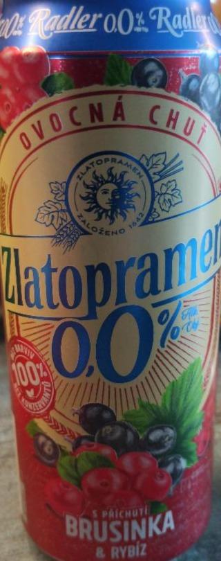 Fotografie - Zlatopramen Radler brusinka a rybíz