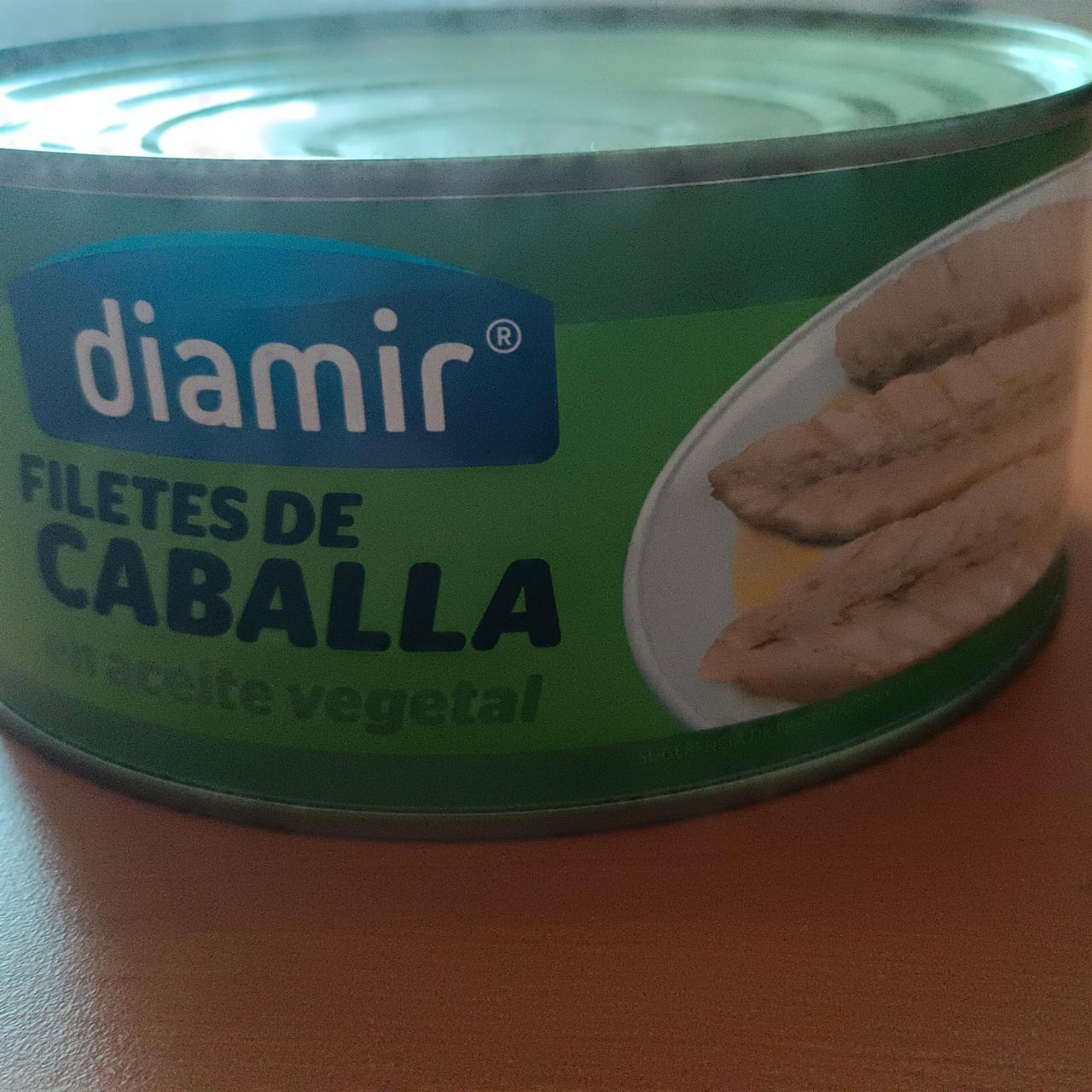 Fotografie - Filetes de caballa en aceite vegetal Diamir